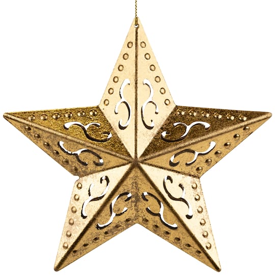 5.75" Gold Filigree Star Ornament